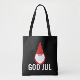 Bolso De Tela God Jul Gnome Tomte Merry Christmas