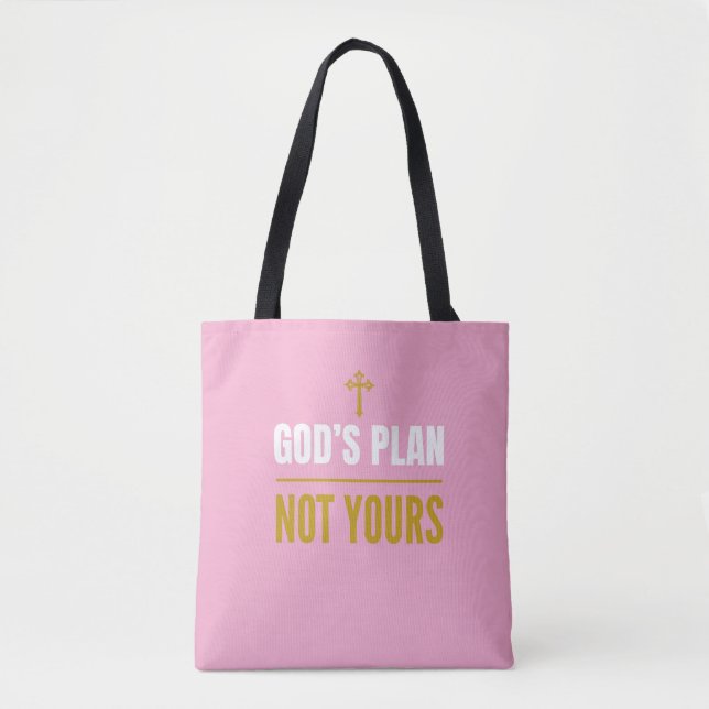 Bolso De Tela God’s Plan, Not Yours – (Anverso)