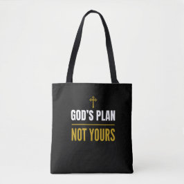 Bolso De Tela God’s Plan, Not Yours –