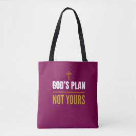 Bolso De Tela God’s Plan, Not Yours –