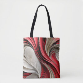 Bolso De Tela Golden Air: Armonía abstracta de arándano y champá