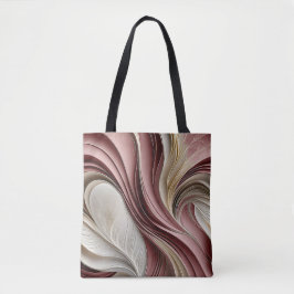 Bolso De Tela Golden Air – Rose Champagne Flowing Abstract