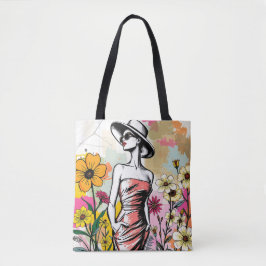 Bolso De Tela Golden Bloom Duet