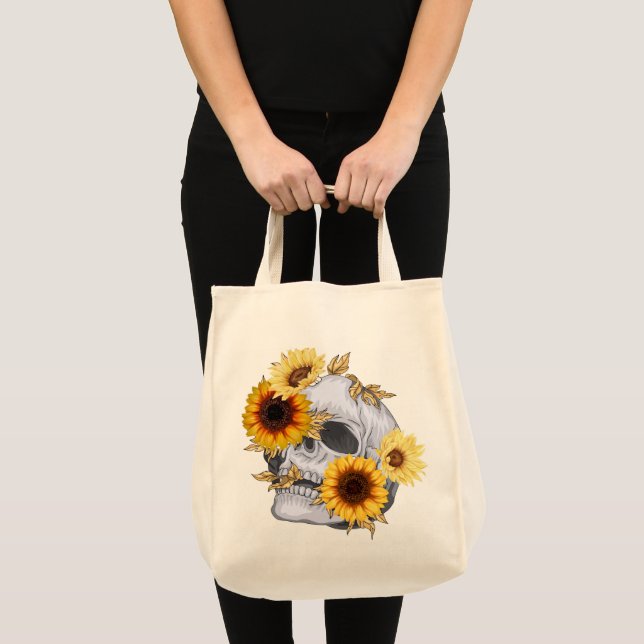 BOLSO DE TELA GOLDEN BLOOM SKULL (Anverso (producto))
