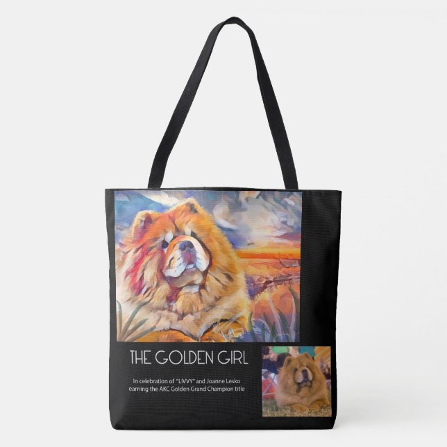 Bolso De Tela GOLDEN CHICA personalizado para Joanne tote (Anverso)