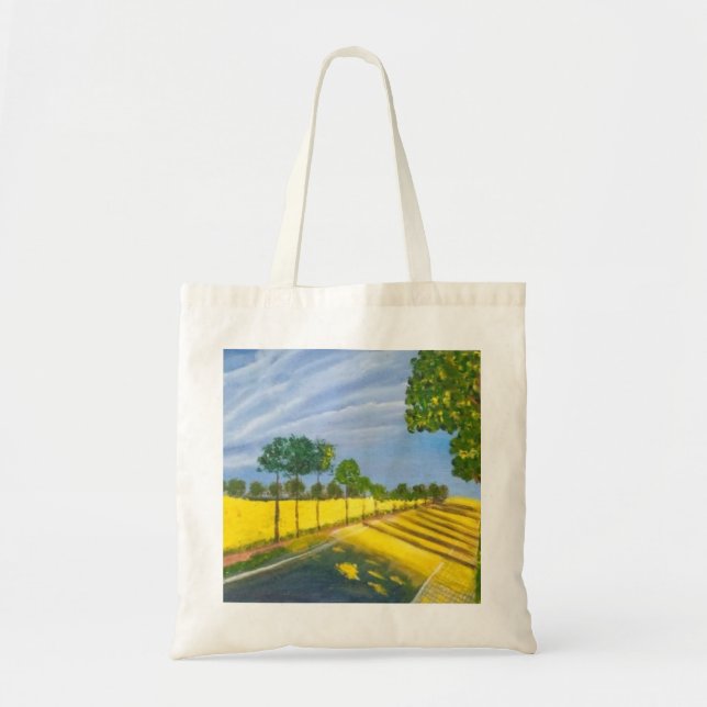 Bolso De Tela Golden Fields and Path (Frente)