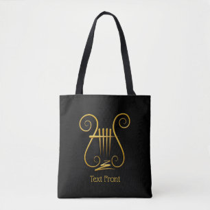 Bolso De Tela Golden Lyre