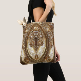 Bolso De Tela Golden Ornate Frame Tote Bag
