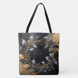 Bolso De Tela Golden Wreath Glam Holiday Tote Bag