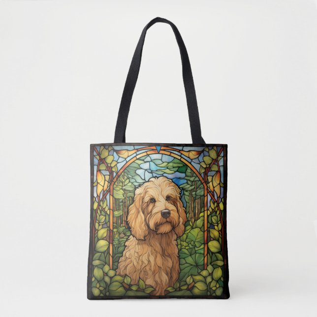 Bolso De Tela Goldendoodle (Anverso)
