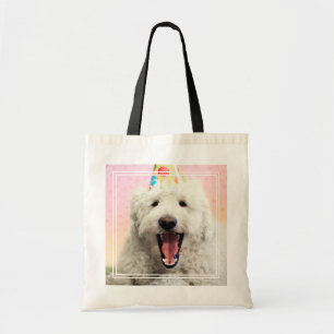 Bolso De Tela Goldendoodle Con Fiesta Gorra