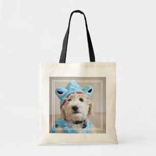 Bolso De Tela Goldendoodle con traje de tiburón