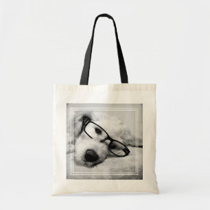 Bolso De Tela Goldendoodle con vidrio