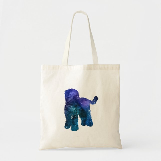 Bolso De Tela Goldendoodle Labradoodle Art Silhouette (Frente)