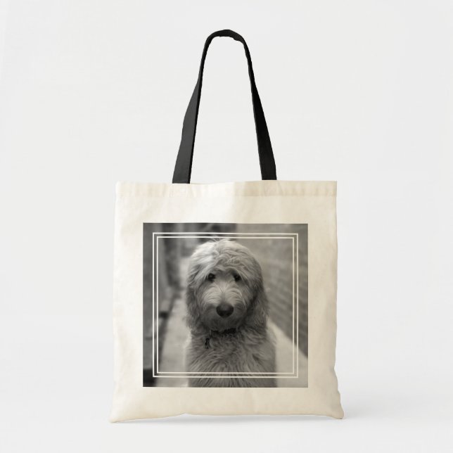 Bolso De Tela Goldendoodle Puppy En El Patio Trasero (Frente)