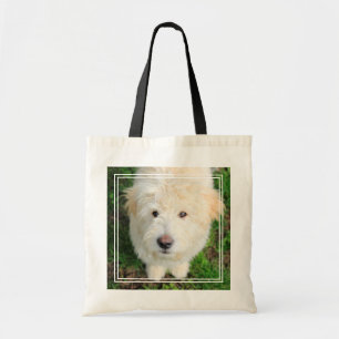 Bolso De Tela Goldendoodle Puppy Mirando Cámara