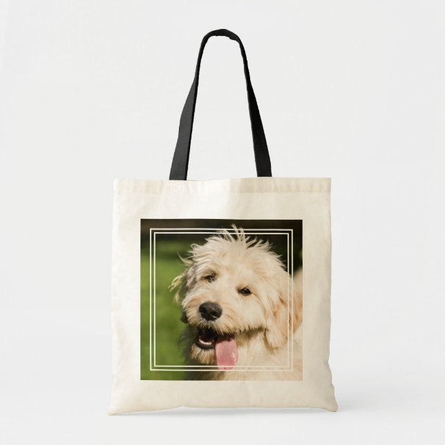 Bolso De Tela Goldendoodle Puppy Panting (Frente)