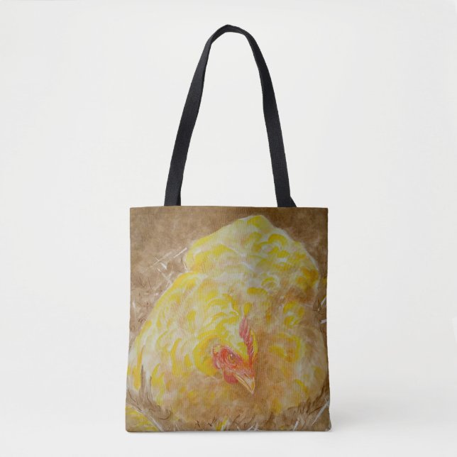 Bolso De Tela Goldie el Tote de pollo (Anverso)