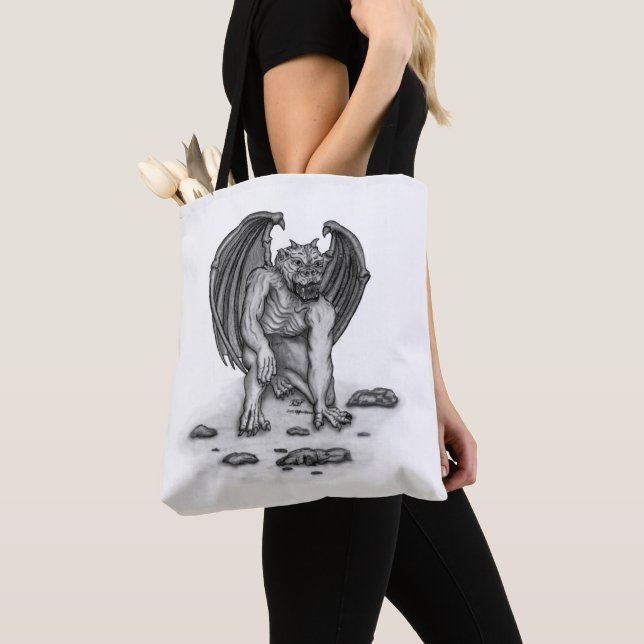 Bolso De Tela Golem Gargoyle (Detalle)