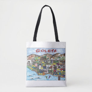 Bolso De Tela Goleta Map Tote Bag