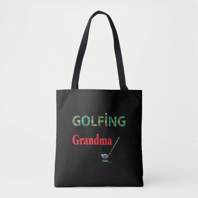 Bolso De Tela GOLF - Abuela GOLFING, Guay (Anverso)
