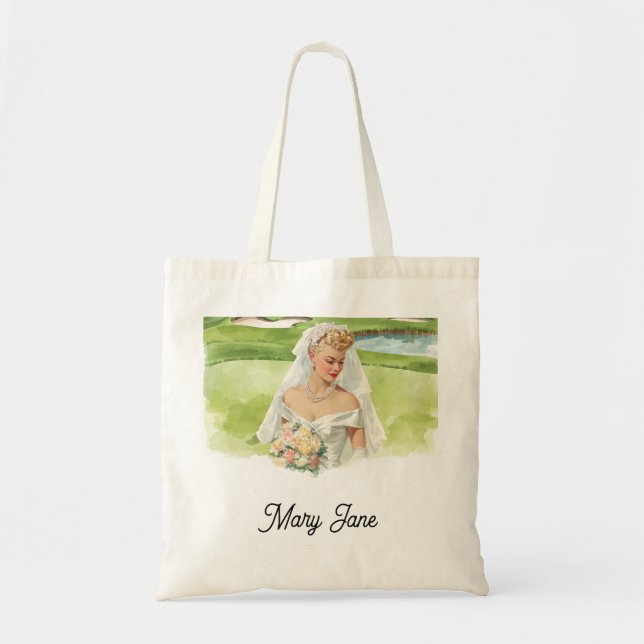 Bolso De Tela Golf Bachelorette  (Frente)