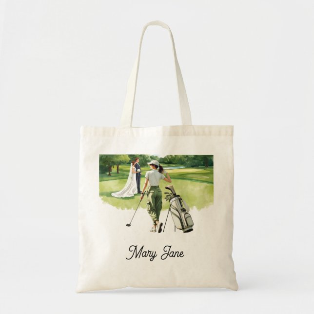 Bolso De Tela Golf Bachelorette  (Frente)