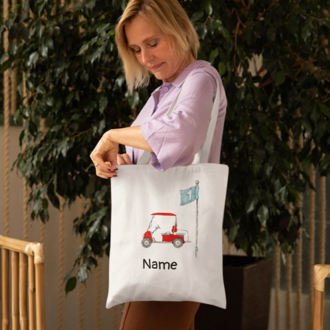 Bolso De Tela Golf fiesta de golf de 1 cumpleaños (Subido por el creador)