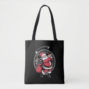 Bolso De Tela Golf Oh Navidades Santa Claus Vintage Golfer Golfi