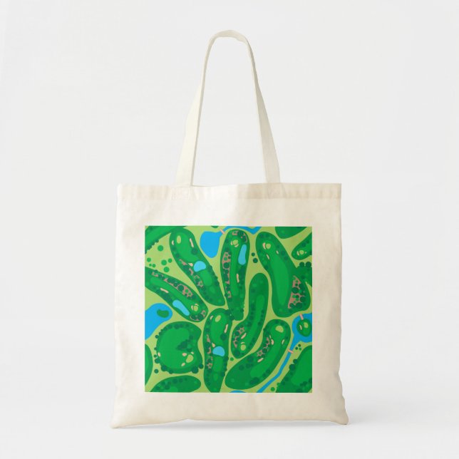 Bolso De Tela golf par golf green (Frente)