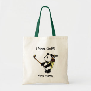 Bolso De Tela Golfista de la panda de Kawaii