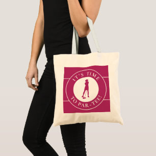 Bolso De Tela Golfista Par Tee Time Golf Lindo Para Ella Rosa Di