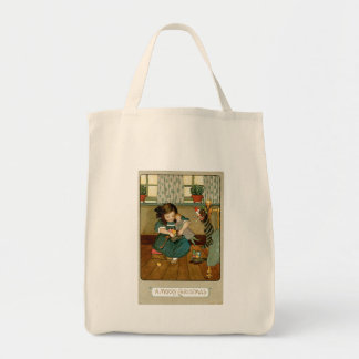 Bolso De Tela Golosinas de Navidad