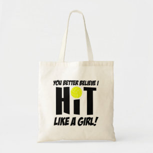 Bolso De Tela golpear como un voleibol chica