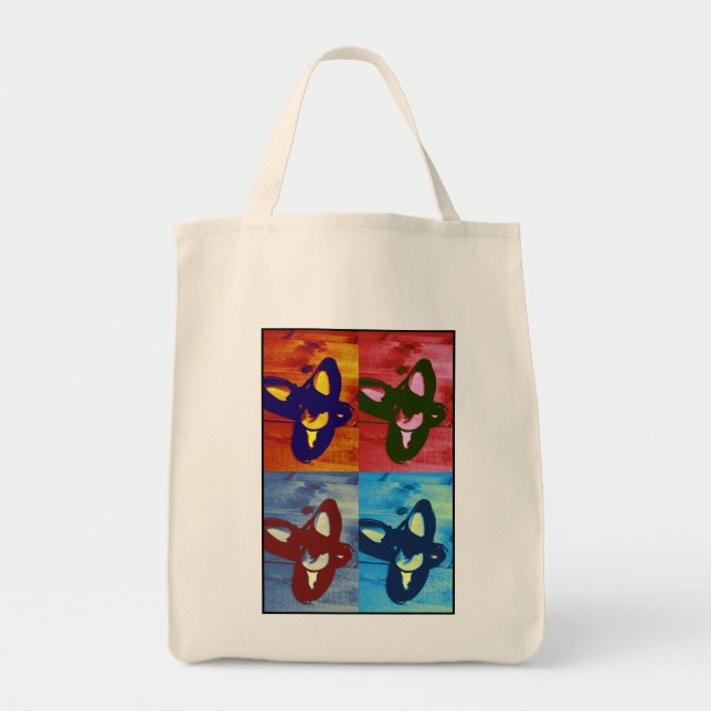 Bolso De Tela Golpee ligeramente el arte pop de los zapatos (Frente)
