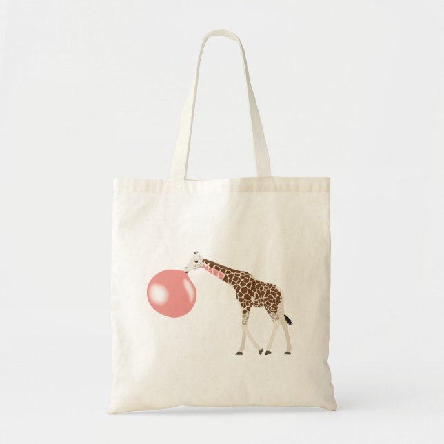 Bolso De Tela Goma de burbuja Girafa burbuja (Frente)