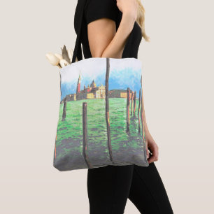 Bolso De Tela Gondola Moorings en Venecia