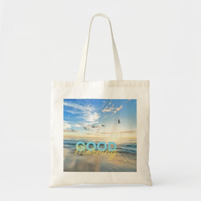 Bolso De Tela Good Morning Blue Sky (Frente)