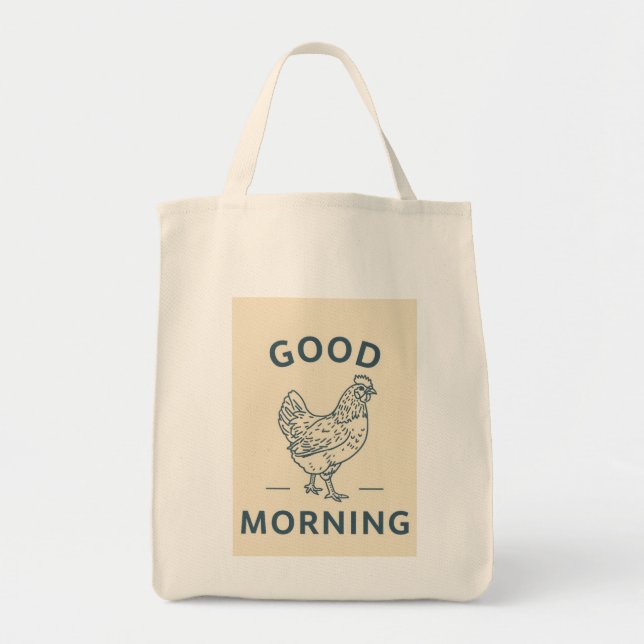 Bolso De Tela Good Morning Chicken Tote Bag (Frente)