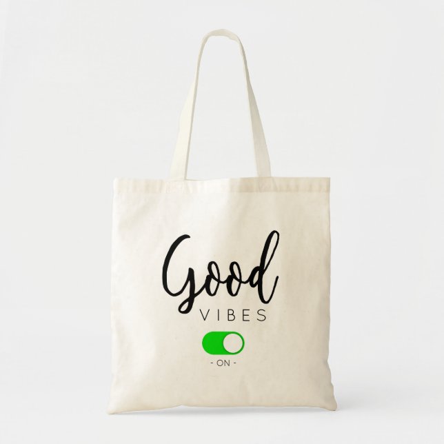 Bolso De Tela Good vibes on (Frente)