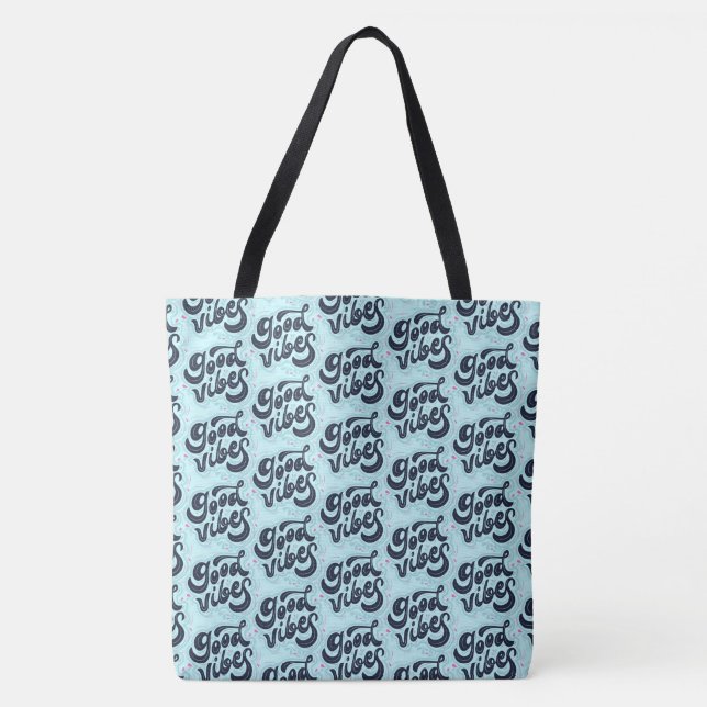 Bolso De Tela Good Vibes Tote Bag (Anverso)