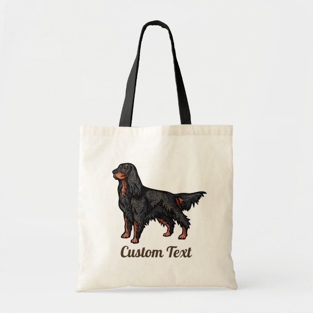 Bolso De Tela Gordon Setter Ilustracion Tote Bag (Frente)