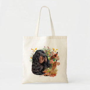 Bolso De Tela Gordon Setter, Poster de caza de pavos