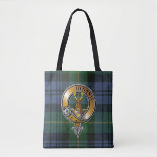 Bolso De Tela Gordon Tartán y Badge
