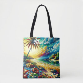 Bolso De Tela Gorgeous Ai Art | Belleza costera personalizada