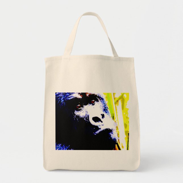 Bolso De Tela Gorila de arte pop (Frente)