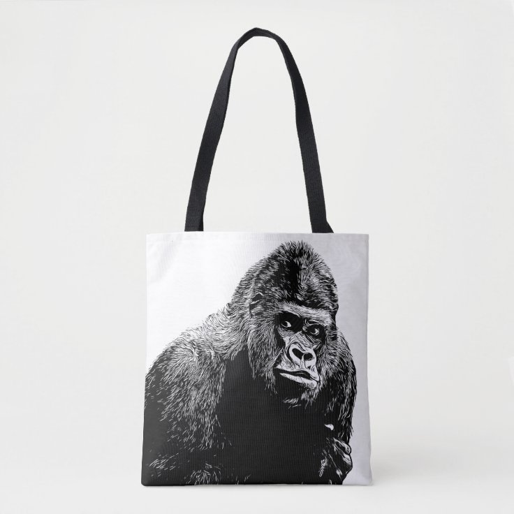 Bolso De Tela Gorila mono safari | Zazzle.es