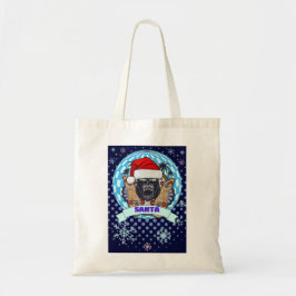 Bolso De Tela gorila navidad
