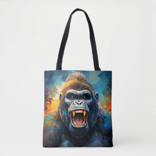 Bolso De Tela Gorila sonriente