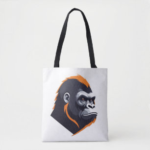 Bolso De Tela Gorila Vector Arte Animal Gráfico urbano moderno